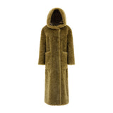 HERNO CURLY FAUX FUR Coat