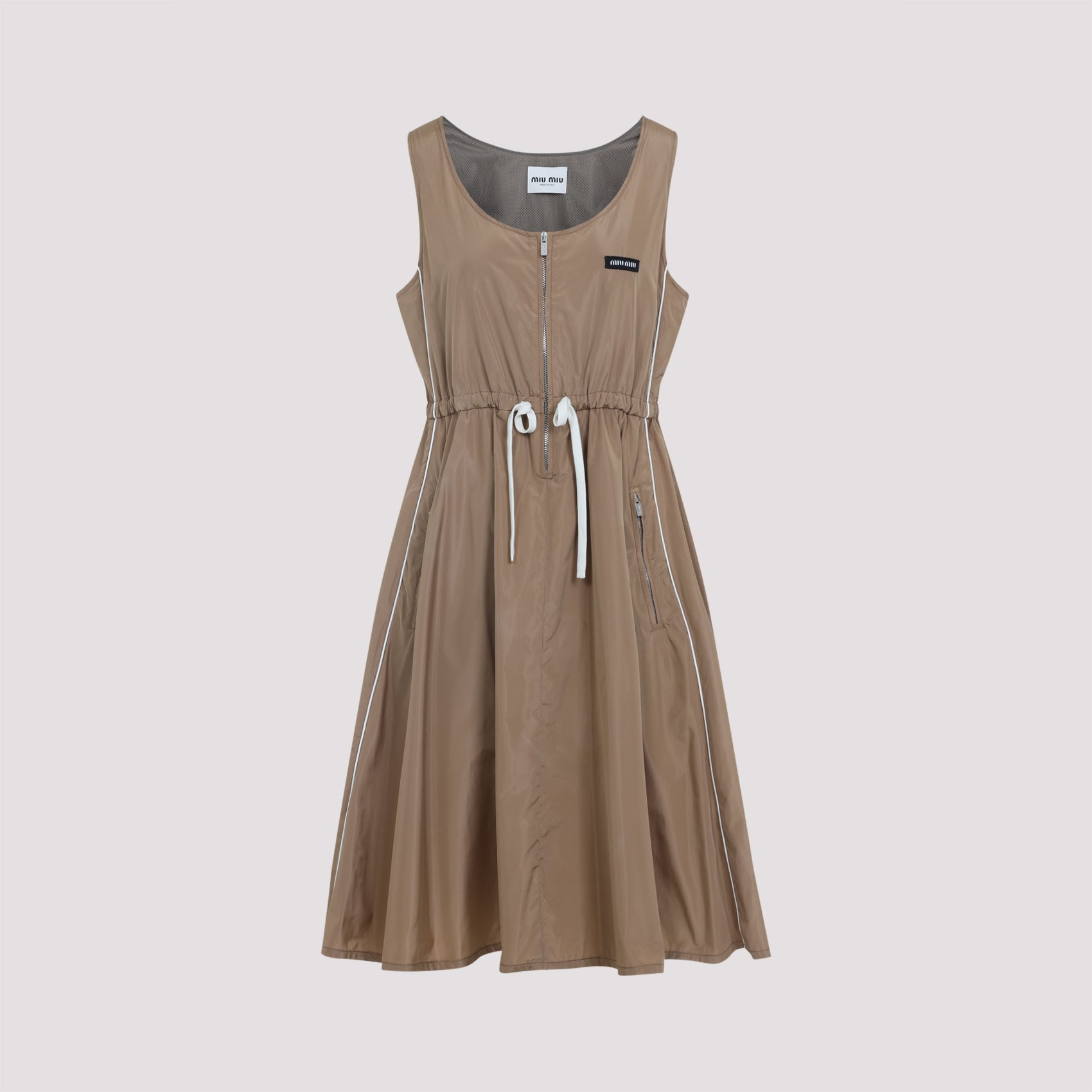 Miu Miu WOMEN CLOTHING - Nude & Neutrals | b1a2915c24b3a2711dd3e4d4edfc2145ece8a8a1