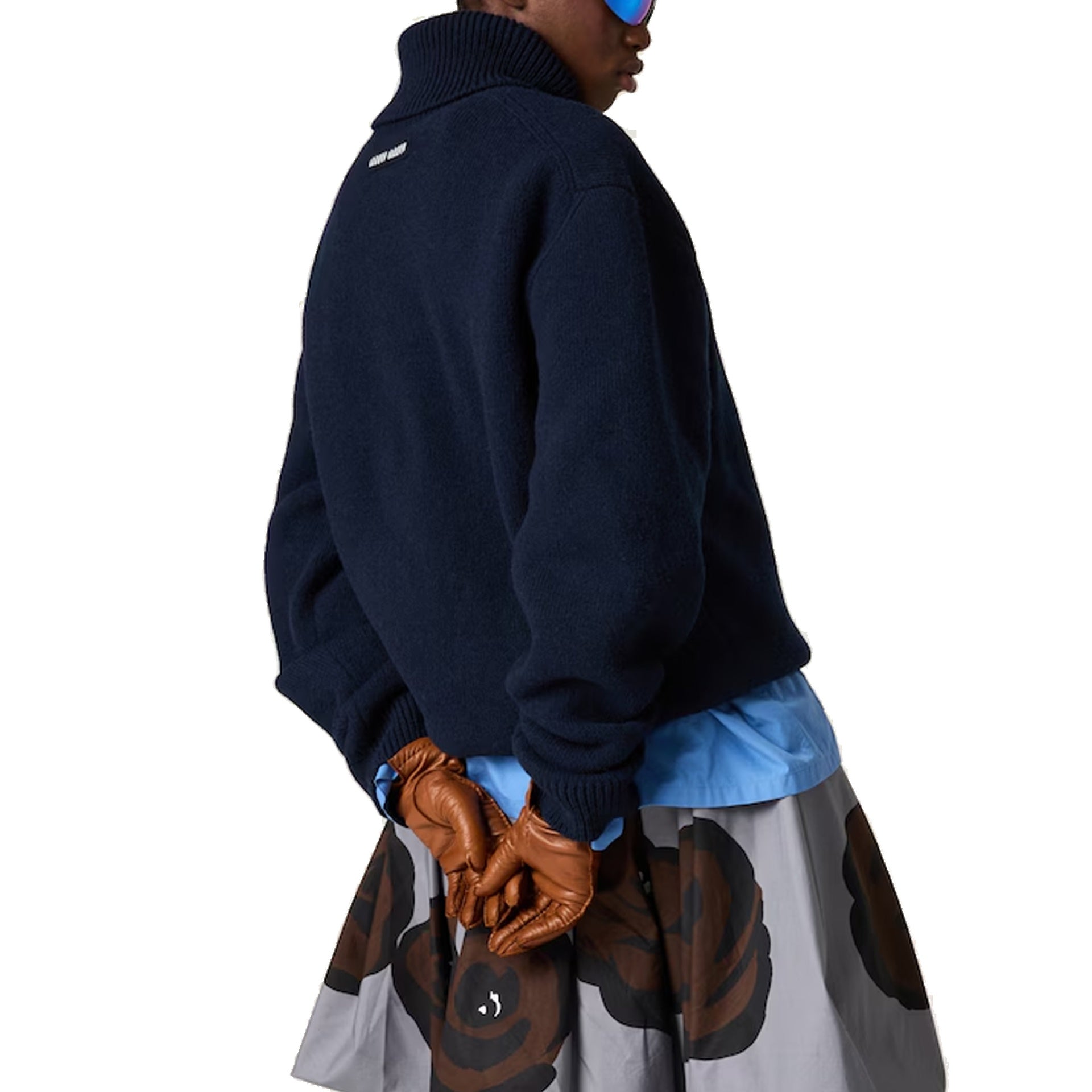 Miu Miu Wool-Cashmere Rollneck Sweater